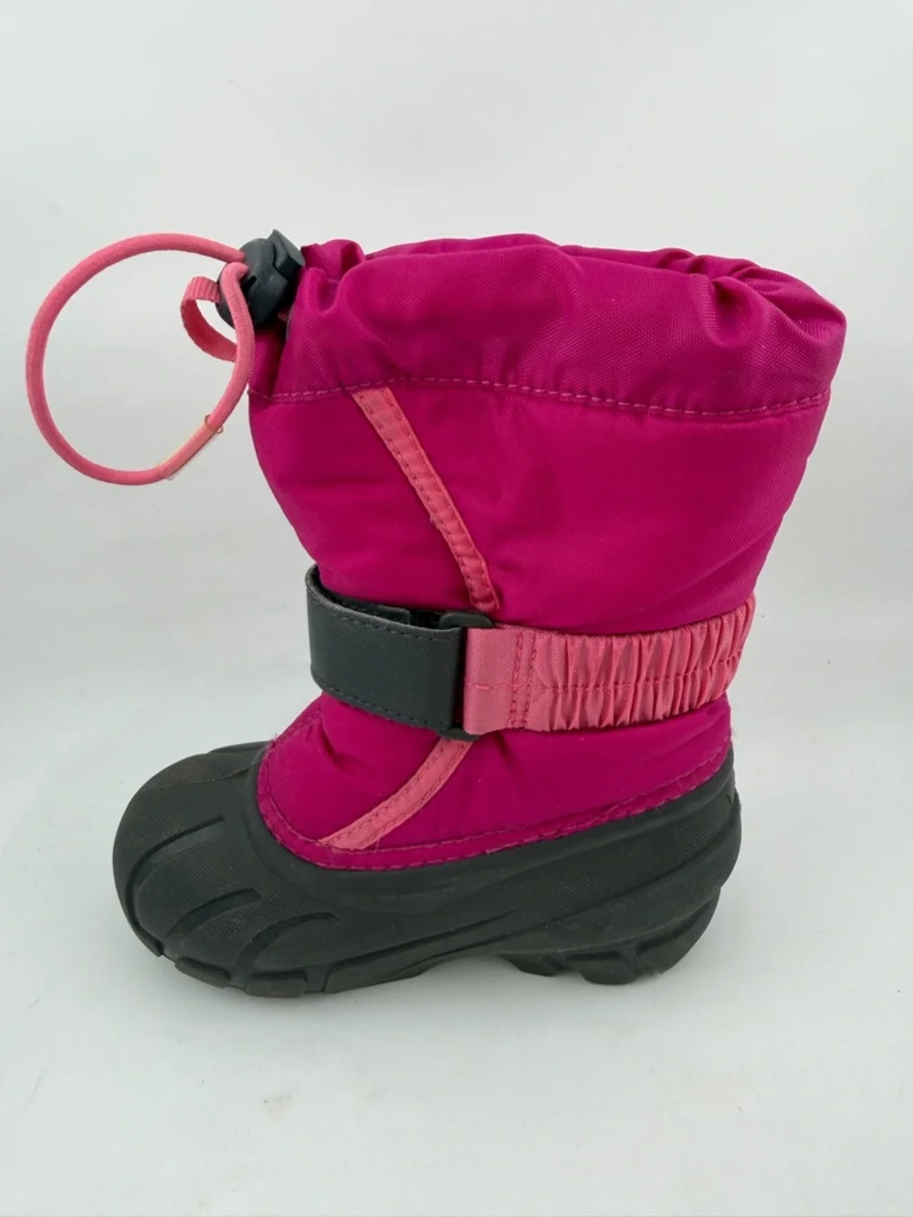 Sorel Kid’s Explorer Waterproof Hook & Loop -SZ 8 C- Insulated Winter Snow Boots